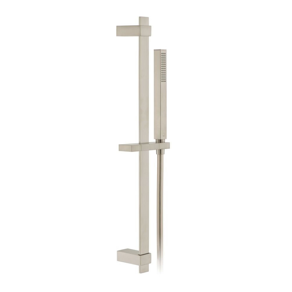 Cutout image of Vado Individual Brushed Nickel Square Slide Rail Shower Kit